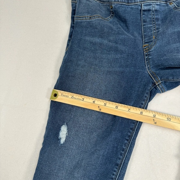 Spanx Pull On Skinny Legging Jean Womens Size Large Mid Rise Dark Wash Stretch - Picture 13 of 14
